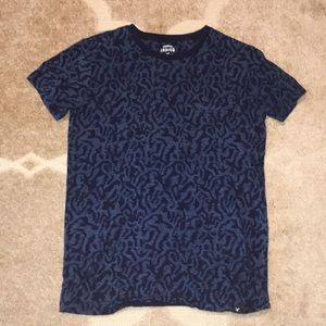 American eagle, blue cheetah print, small